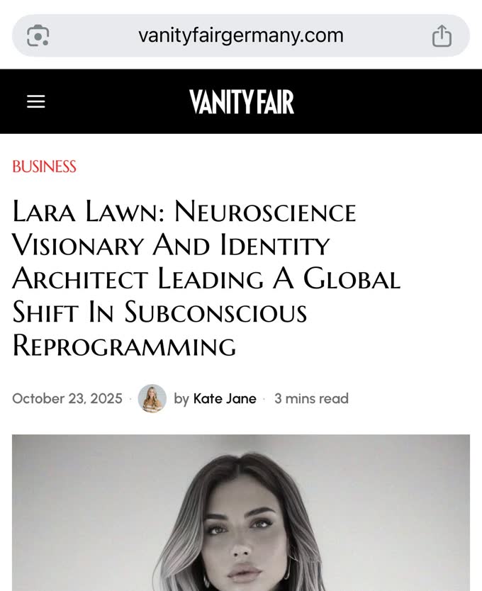 Artículo sobre Lara Lawn en Vanity Fair